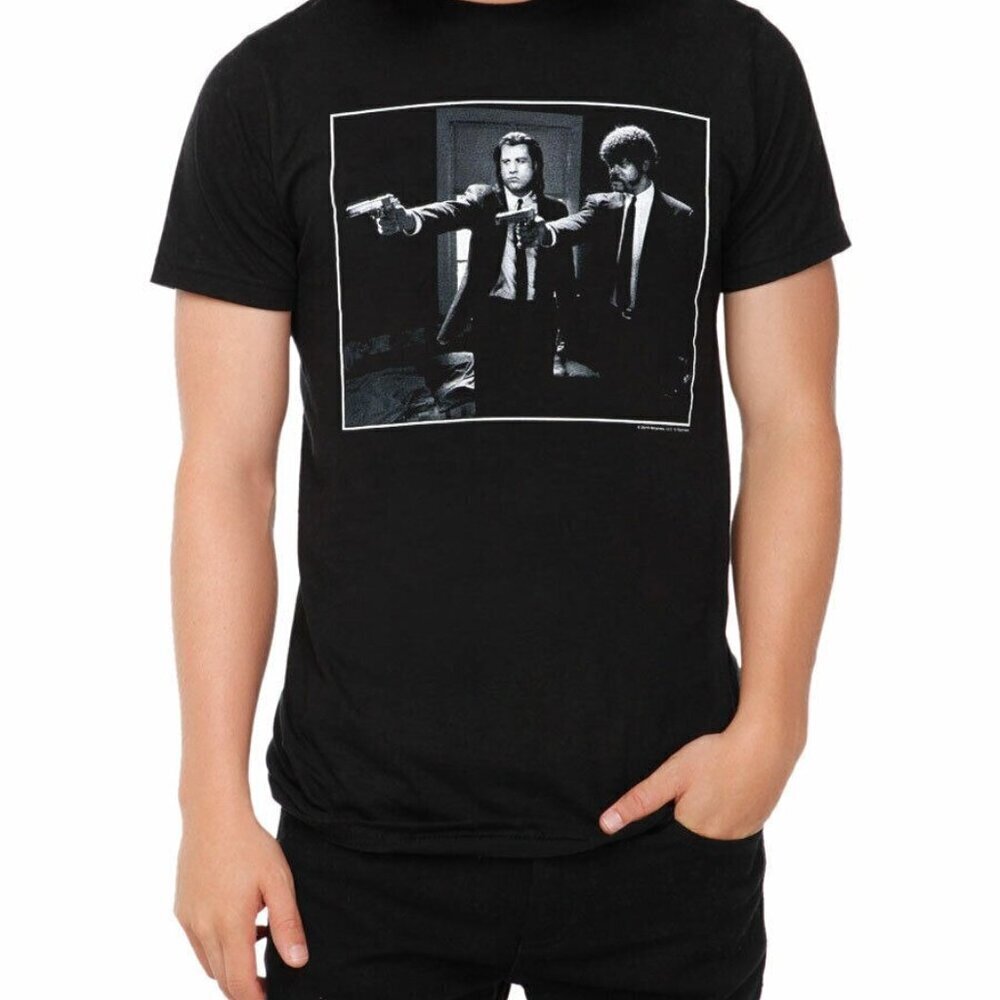 Pulp Fiction Jules And Vincent Graphic T-Shirt Retro Movie Film Fan Collector